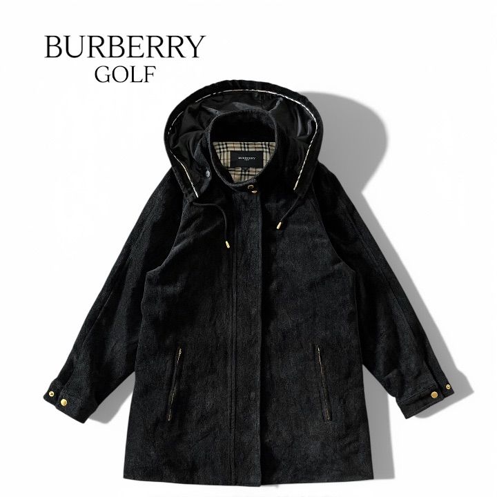 BURBERRY GOLF バーバリーゴルフ フーデッドコート ゴールド金具 金