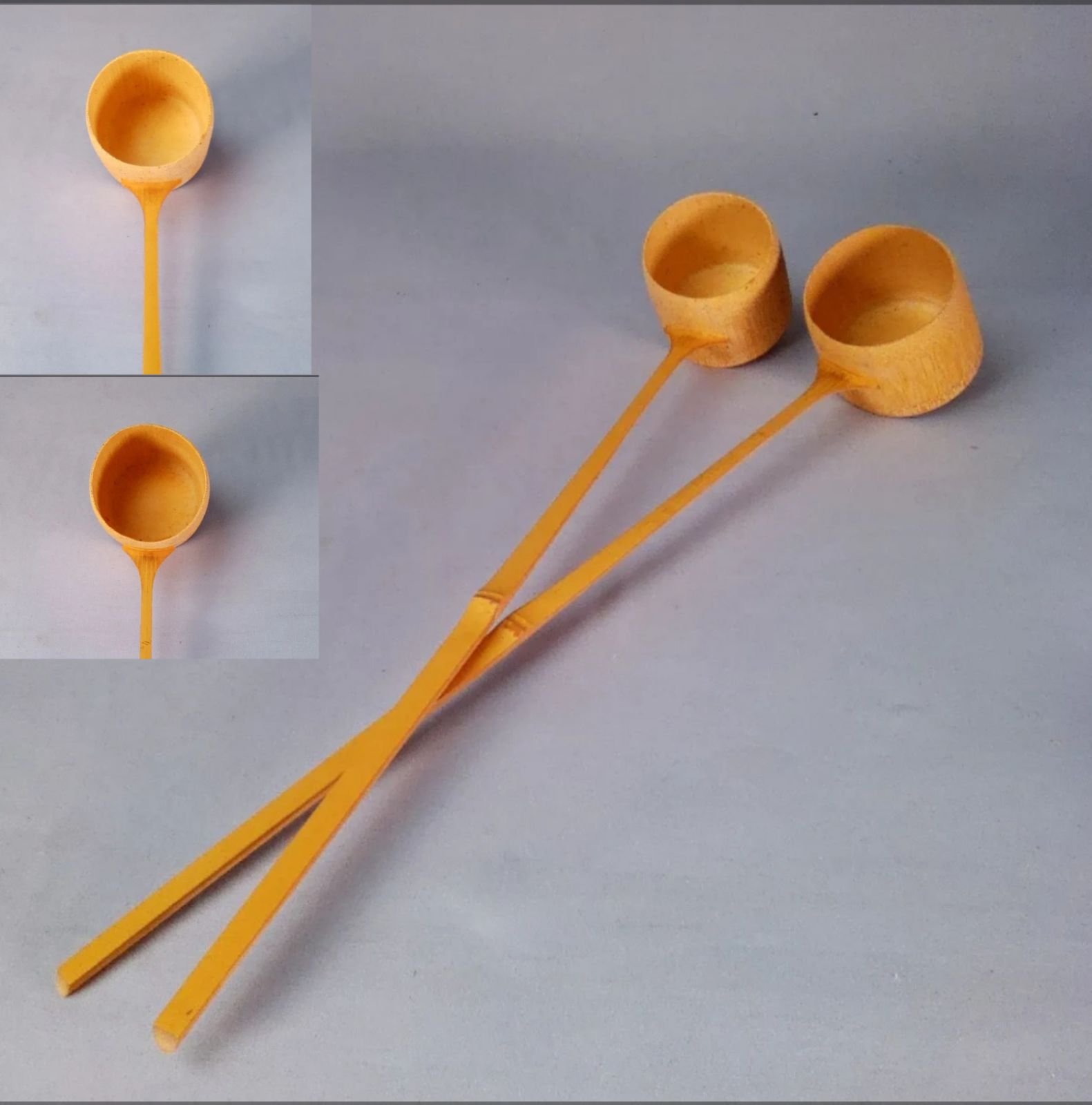 【茶道具】炉用柄杓　2本セット　水屋505