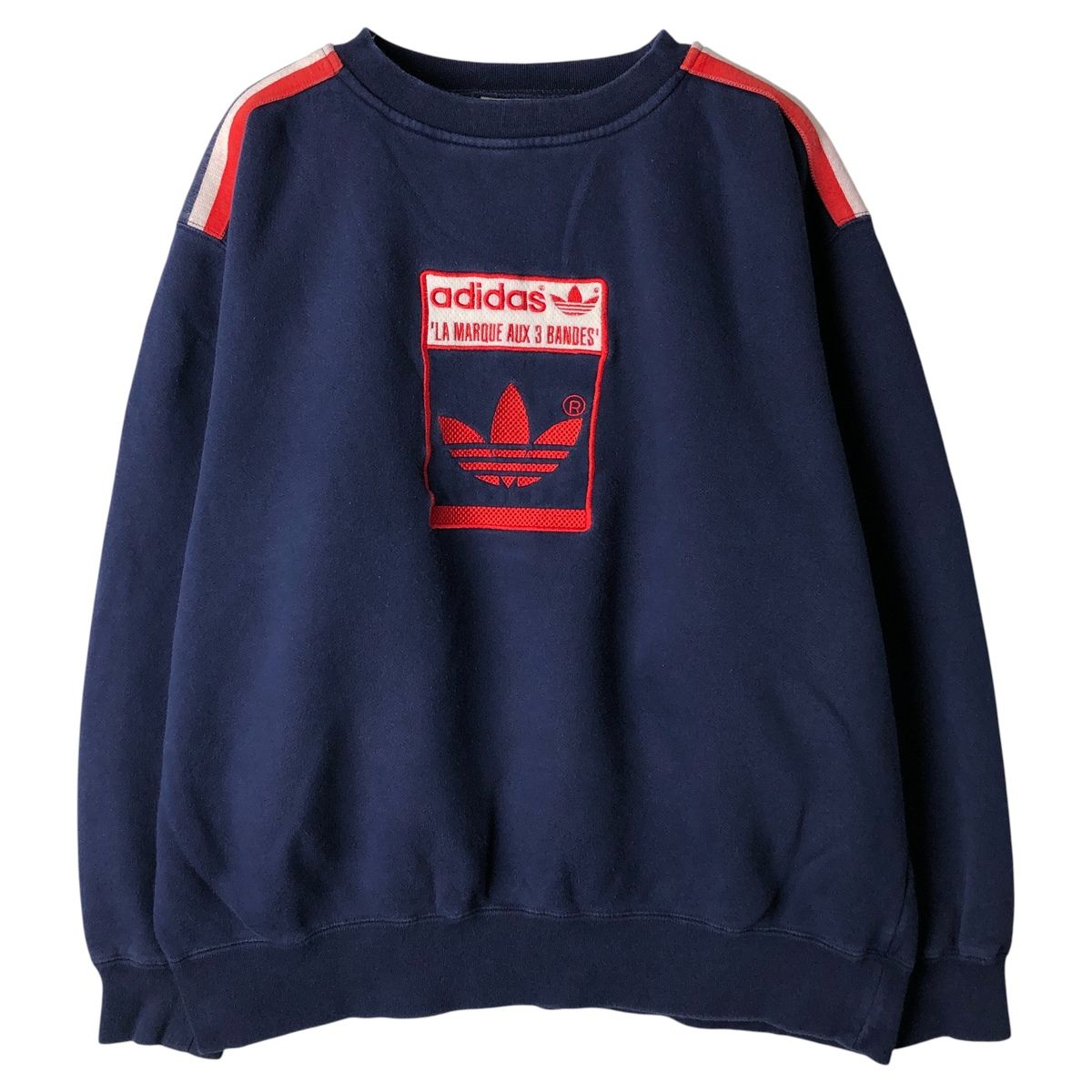 古着 90~00年代 アディダス adidas ロゴスウェットシャツ トレーナー メンズL相当/eaa609131