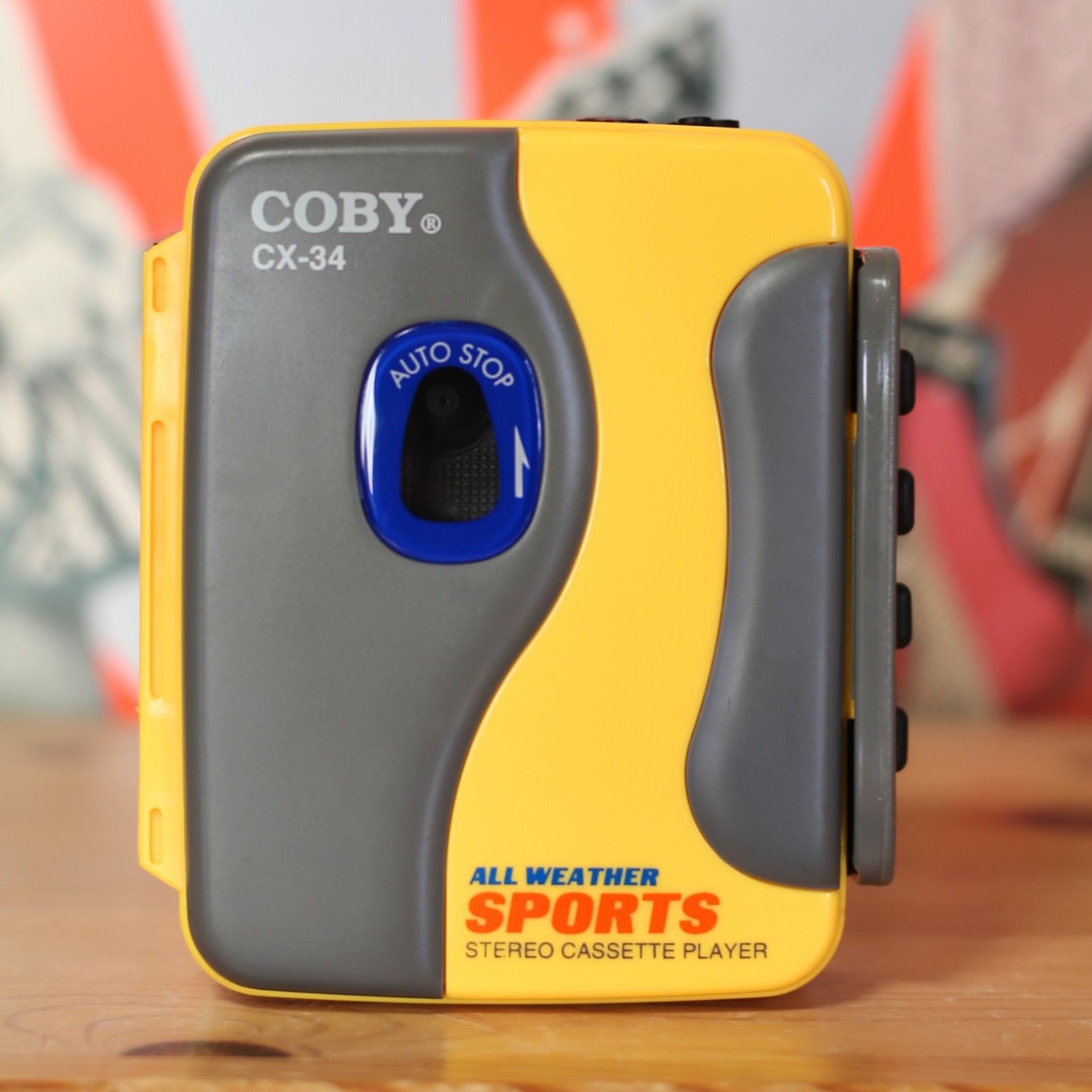 COBY CX-34 ALL WEATHER SPORTS カセットプレーヤー 純正ヘッドホン付