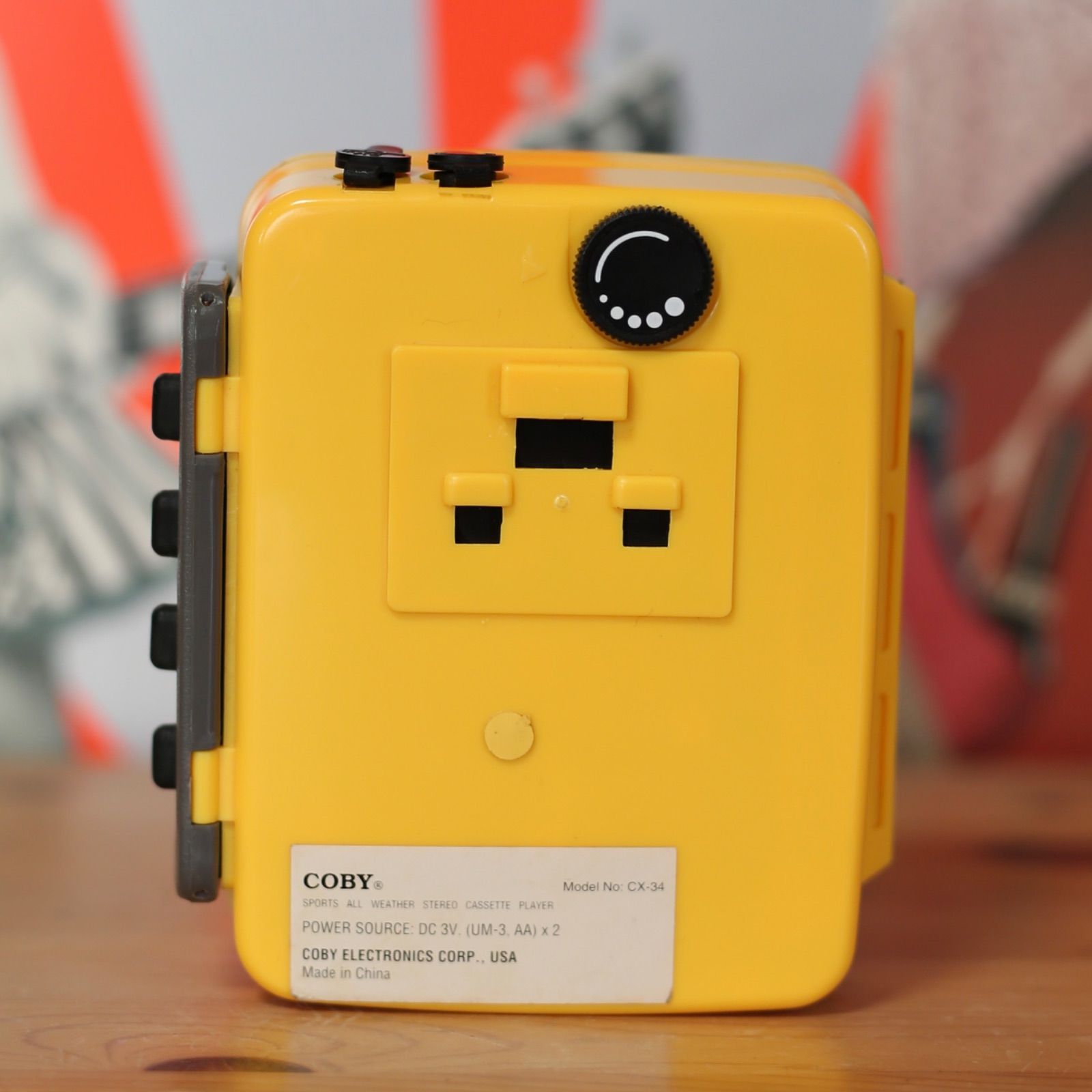 COBY CX-34 ALL WEATHER SPORTS カセットプレーヤー 純正ヘッドホン付