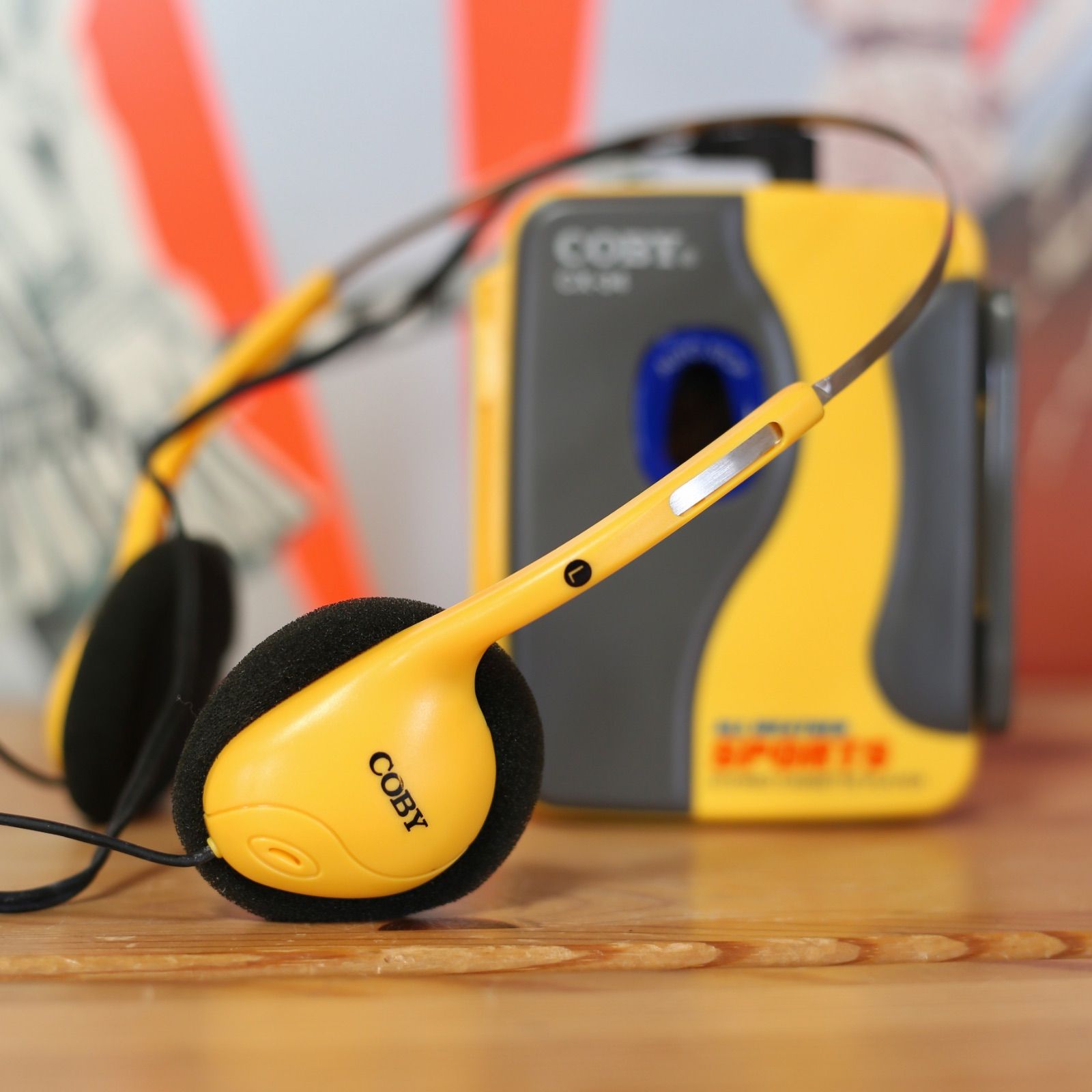 COBY CX-34 ALL WEATHER SPORTS カセットプレーヤー 純正ヘッドホン付