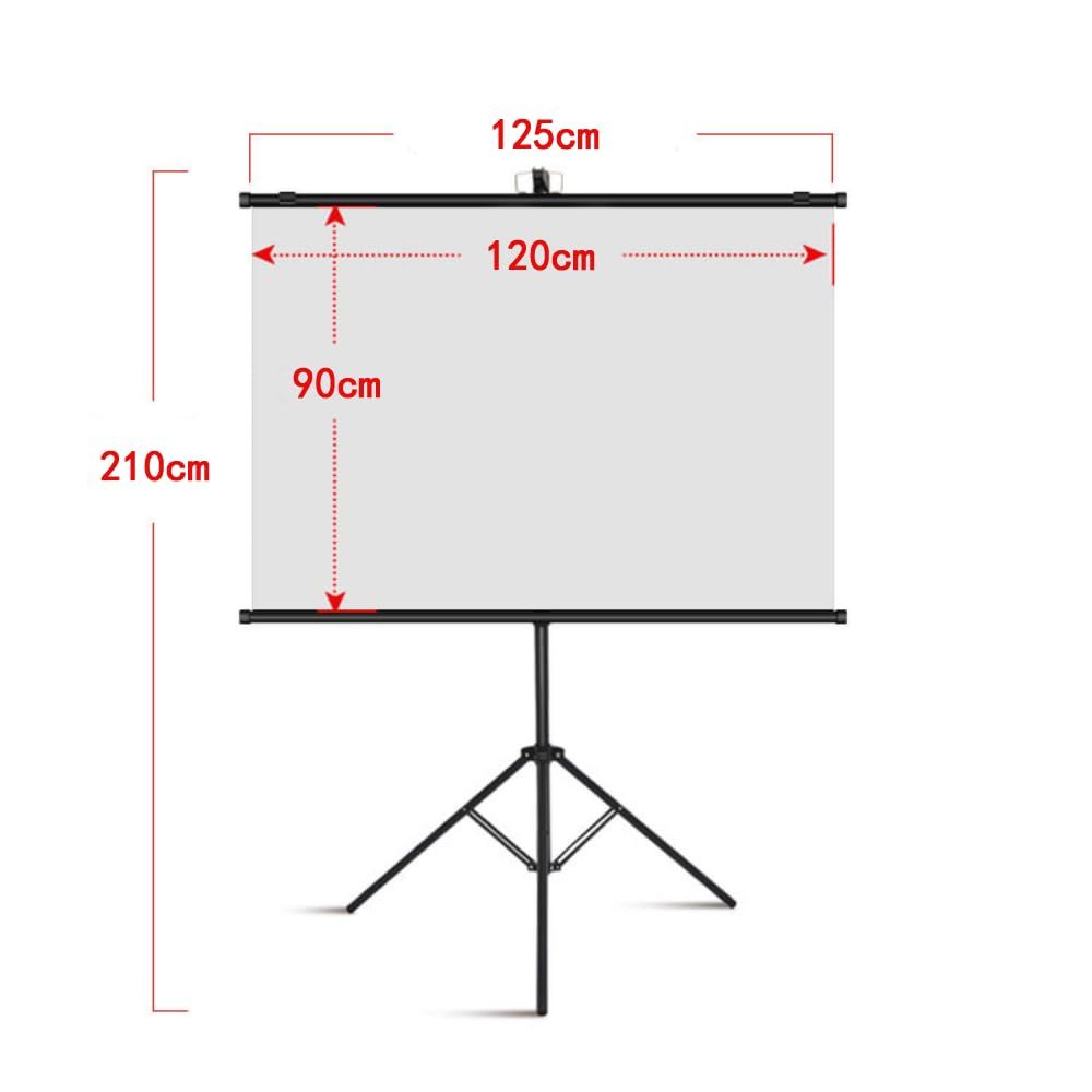 新品 60 インチ プロジェクタースクリーン 自立式 スタンド付き 高さ