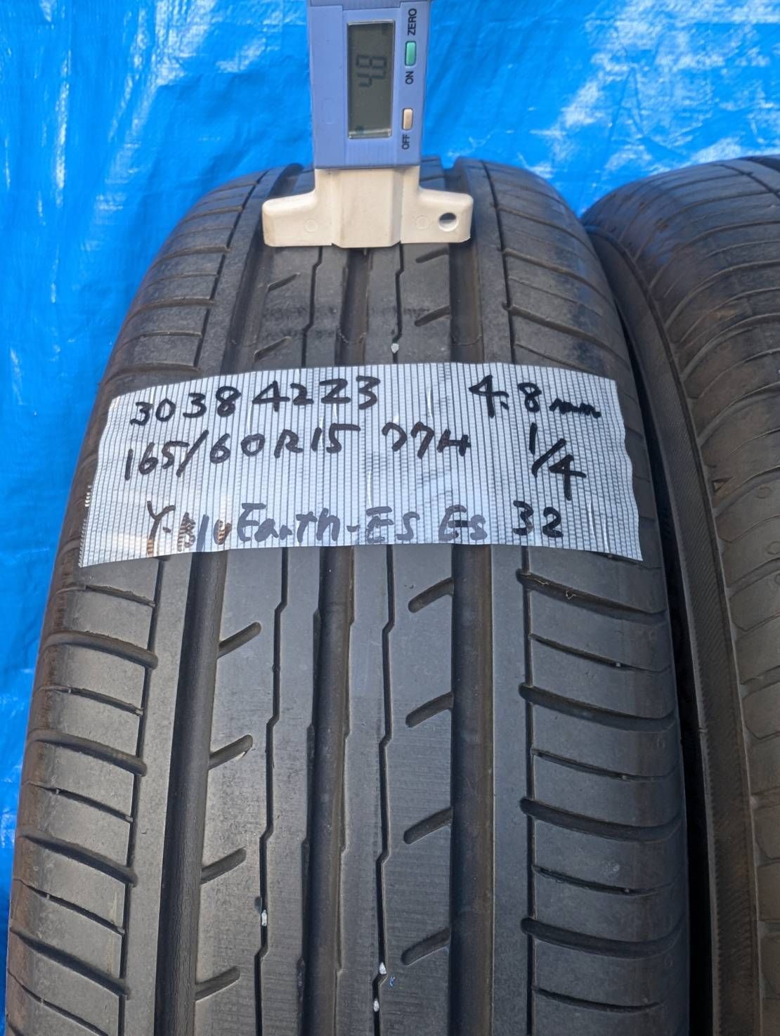 3038) 165/60R15 77H ヨコハマタイヤ BluEarth Es ES32 2023年製 中古