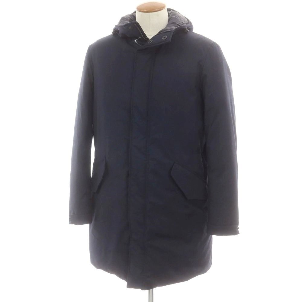【新品】スローウェア SLOWEAR TEKNOSARTORIAL ポリエステルレーヨン ダウンコート ネイビー【サイズ46】【メンズ】 新品】スローウェア SLOWEAR TEKNOSARTORIAL ポリエステルレーヨン