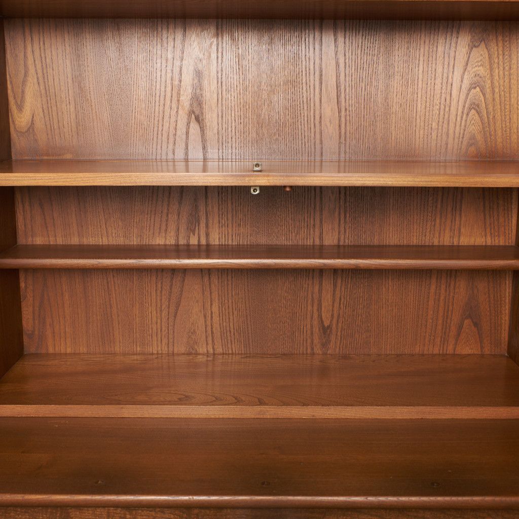 送料別売】 本棚 飾り棚 ガラス ercol オールドコロニアル