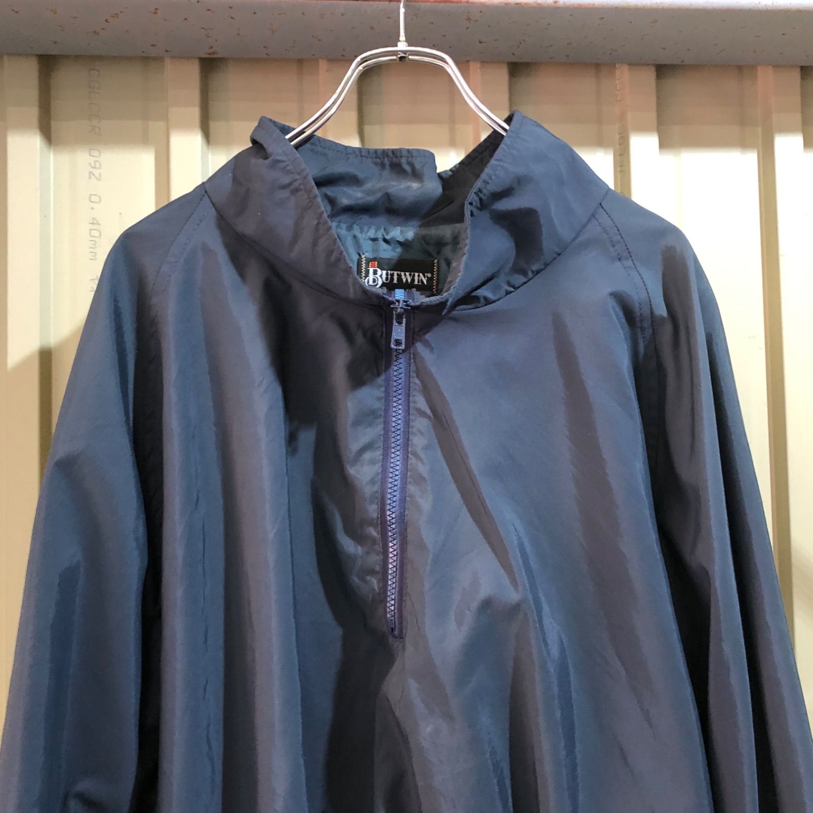 1668 Butwin ナイロンジャケット ネイビー XL バトウィン フルジップ