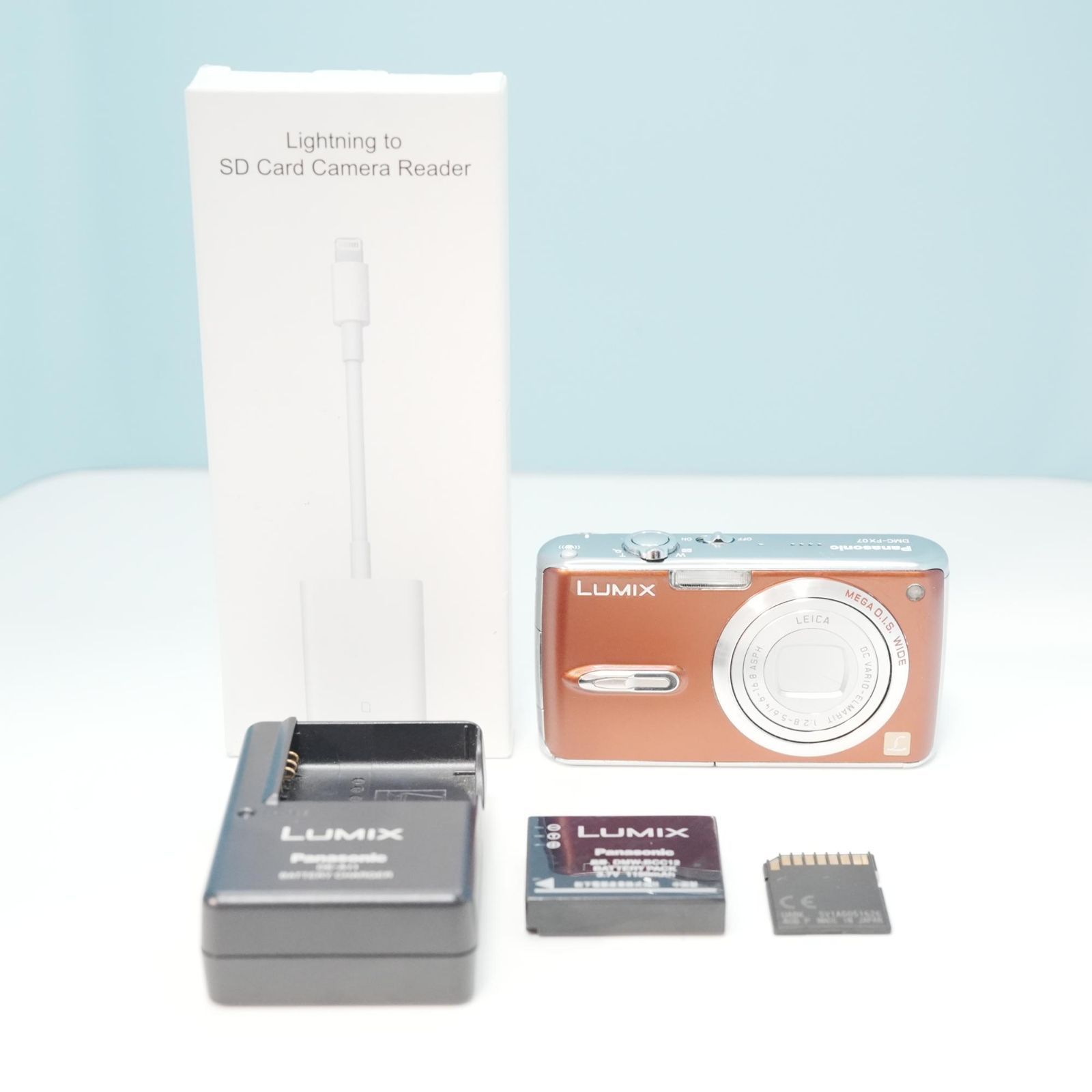 Panasonic LUMIX DMC-FX07 デジカメ スマホ転送OK フルセット a5789