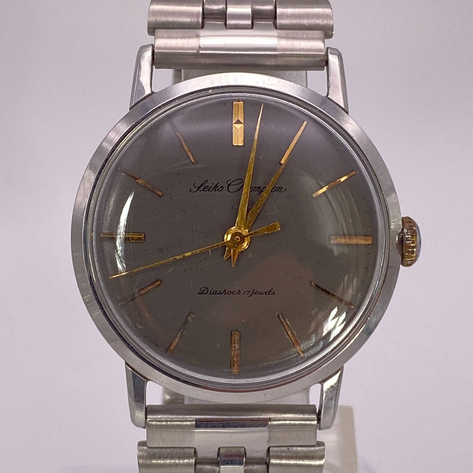 ツ*ー様 セイコー　チャンピオン　手巻　手巻　稼動品 OH済み セイコー SEIKO チャンピオン Champion 14044 手巻き式 17石