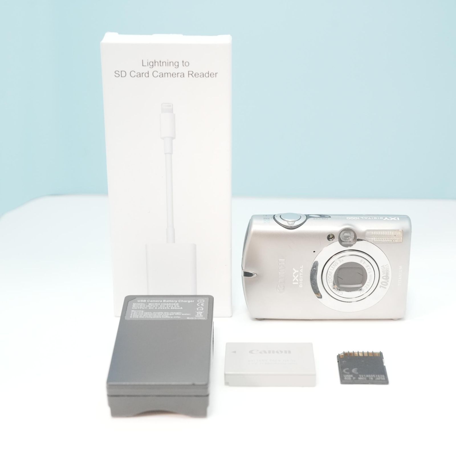 Canon IXY DIGITAL 1000 デジカメ スマホ転送OK フルセット 極美品