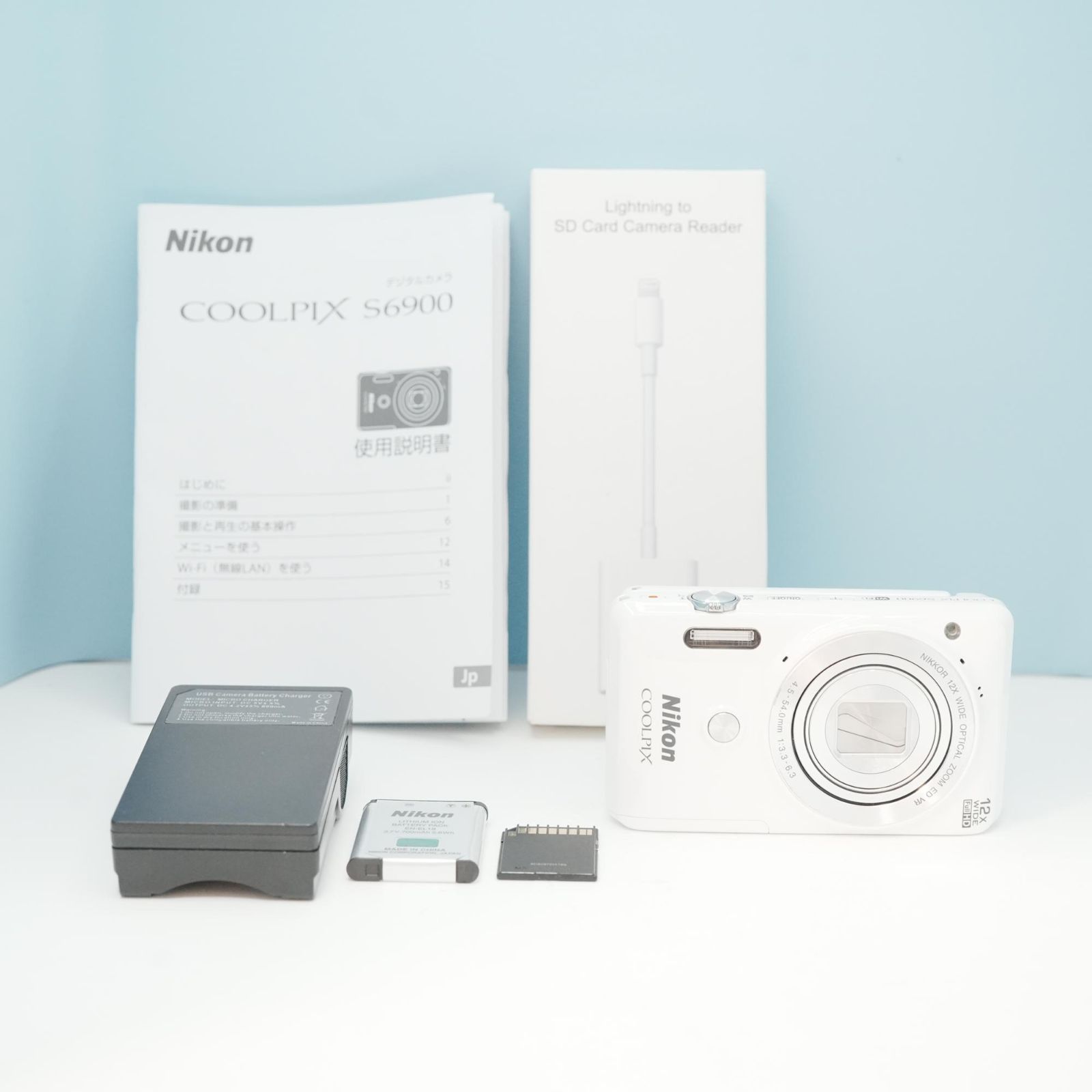 Nikon COOLPIX S6900 デジカメ スマホ転送OK フルセット 極美品 a5713