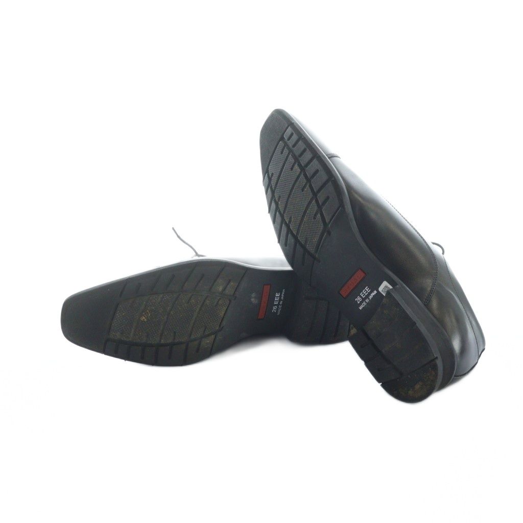 リーガル REGAL ビジネスシューズ 革靴 スクエアトゥ 内羽根 ロゴ