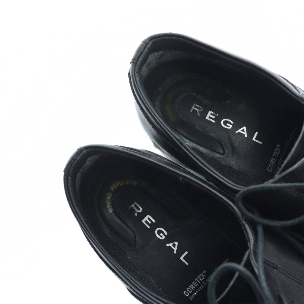 リーガル REGAL ビジネスシューズ 革靴 スクエアトゥ 内羽根 ロゴ
