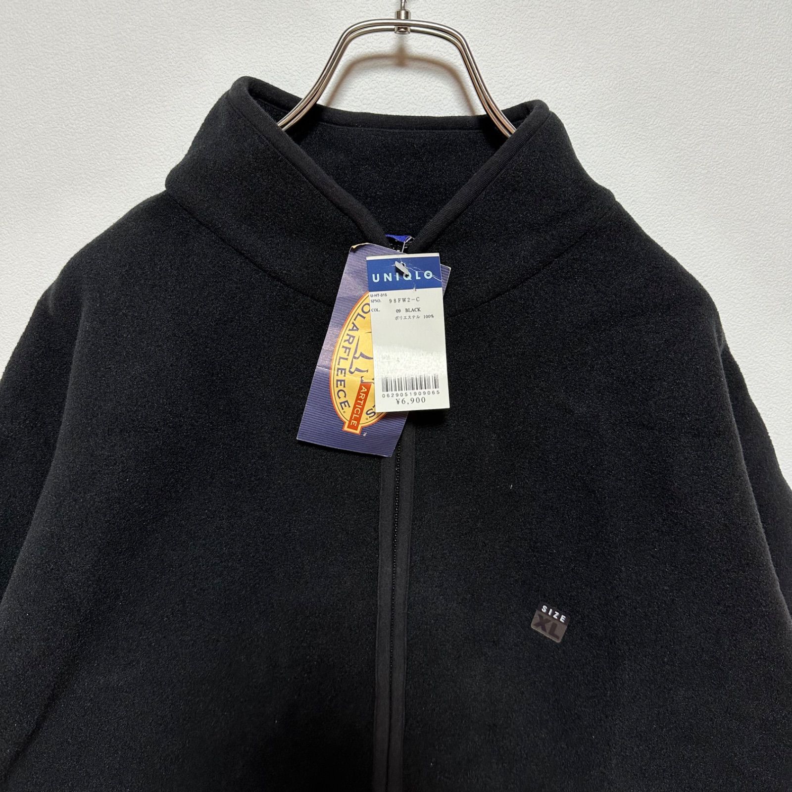 90s OLD UNIQLO ポーラフリース XL 黒 MALDEN MILLS社製 POLARFLEECE 