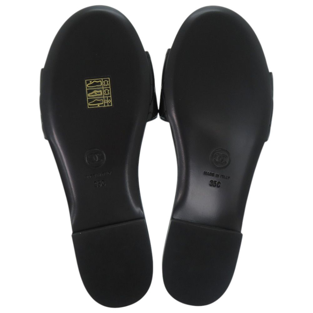 未使用品 シャネル ココマーク キルティング レザー ブラック G33954