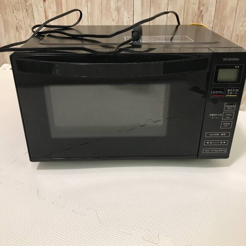 タ アイリスオーヤマ 電子レンジ 18L 単機能 フラットテーブル ヘルツ
