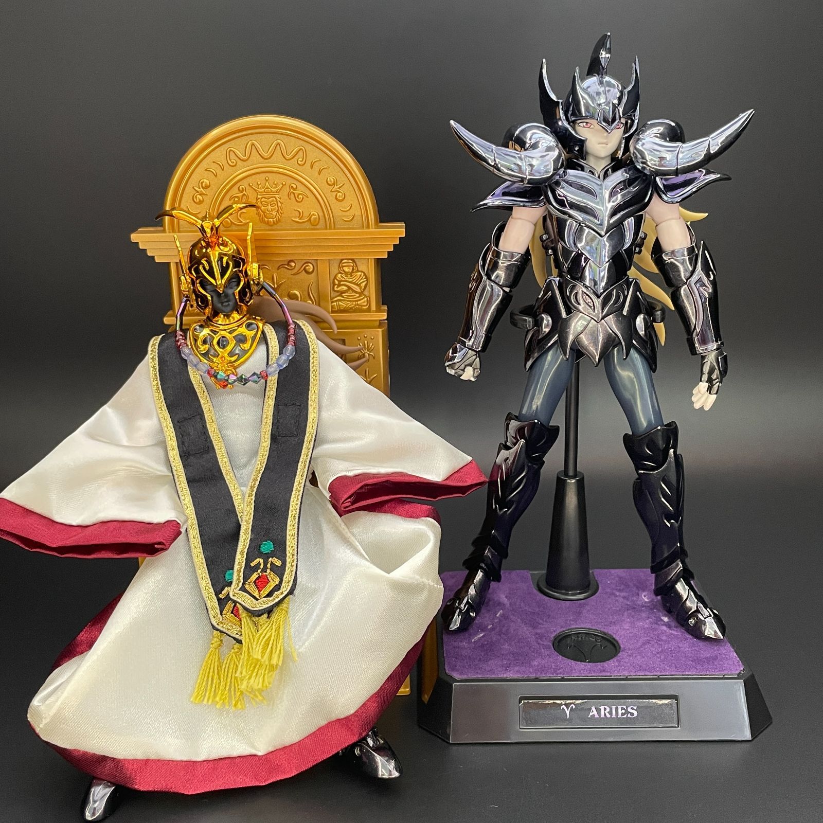 未検品/現状品】 聖闘士聖衣神話 アリエスシオン(冥衣)/教皇シオン