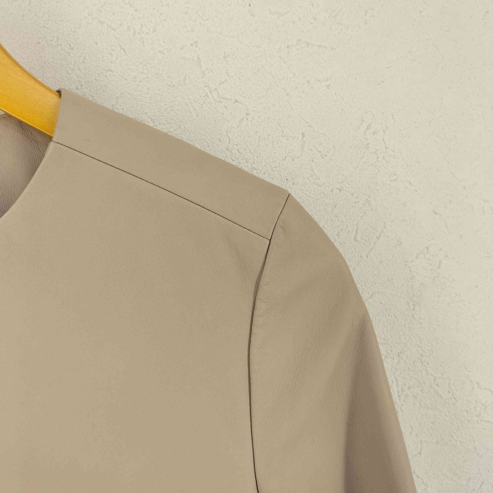 ボールジー BALLSEY 羊革ラムレザージャケット ノーカラーレザー