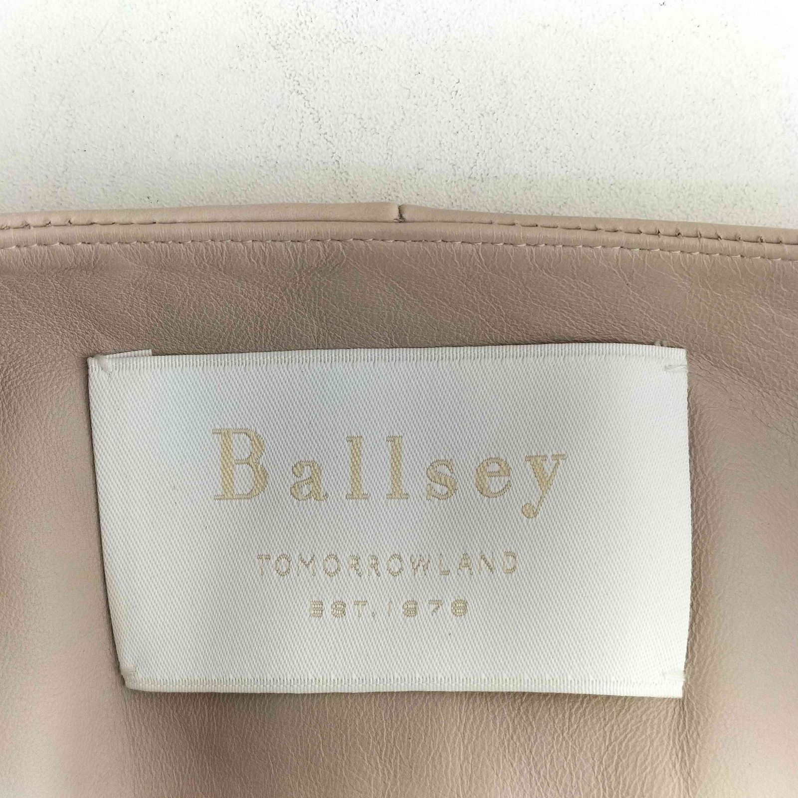 ボールジー BALLSEY 羊革ラムレザージャケット ノーカラーレザー