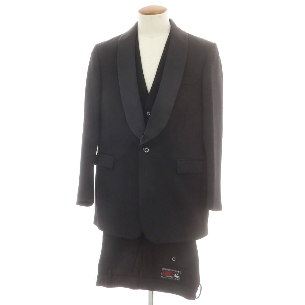 【中古】ダイリク DAIRIKU Brat Pack ウール ショールカラー タキシード フォーマルスーツ ブラック【サイズM/M/29】【メンズ】 中古】ダイリク DAIRIKU Brat Pack ウール ショールカラー タキシード