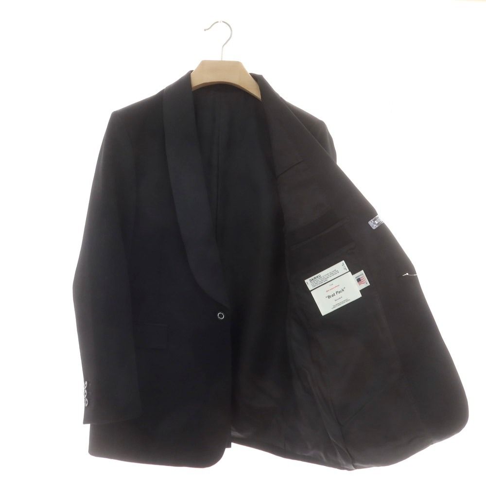 【中古】ダイリク DAIRIKU Brat Pack ウール ショールカラー タキシード フォーマルスーツ ブラック【サイズM/M/29】【メンズ】 中古】ダイリク DAIRIKU Brat Pack ウール ショールカラー タキシード