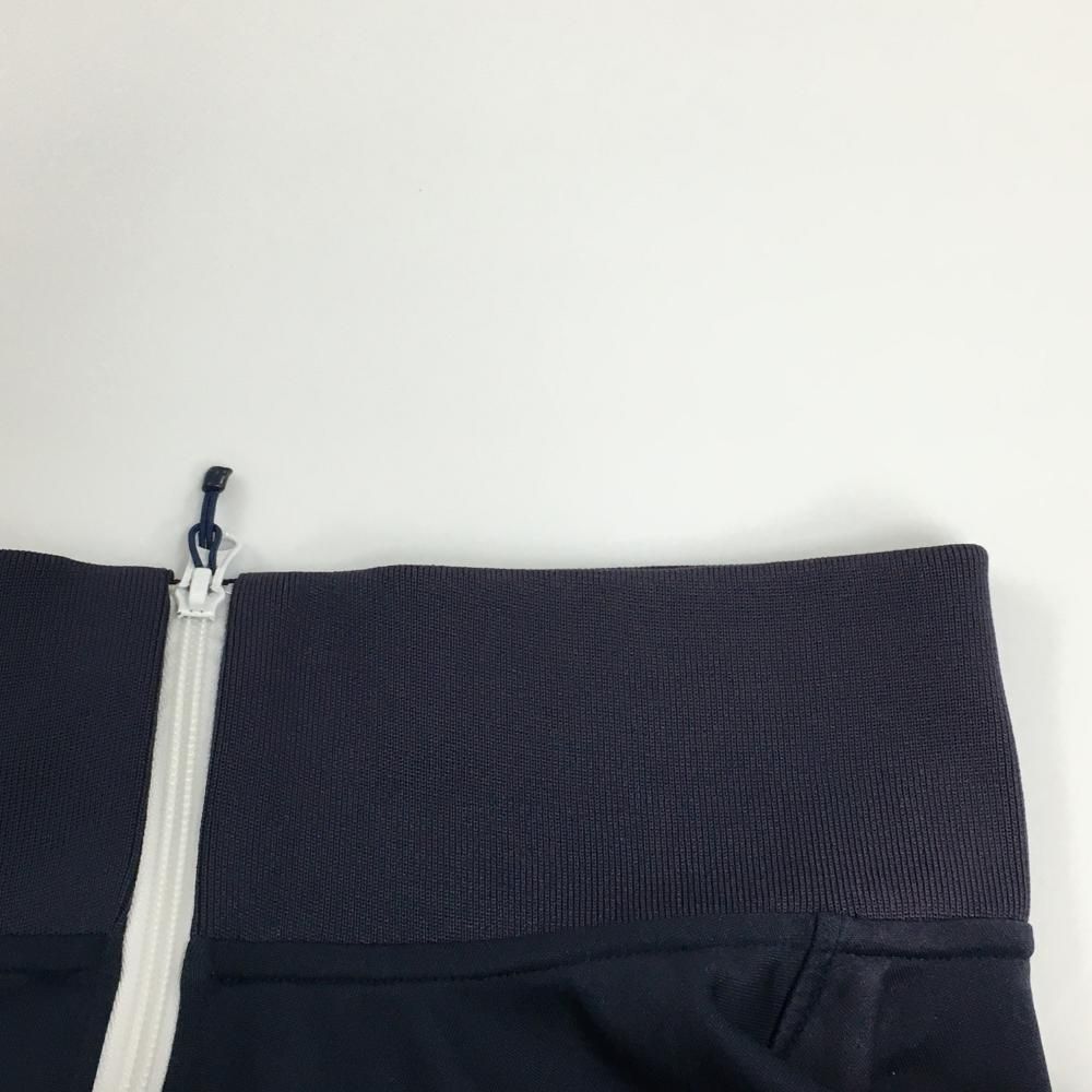 ビームスゴルフ ジャケットブルゾン ネイビー×白 ジャージ ロゴ