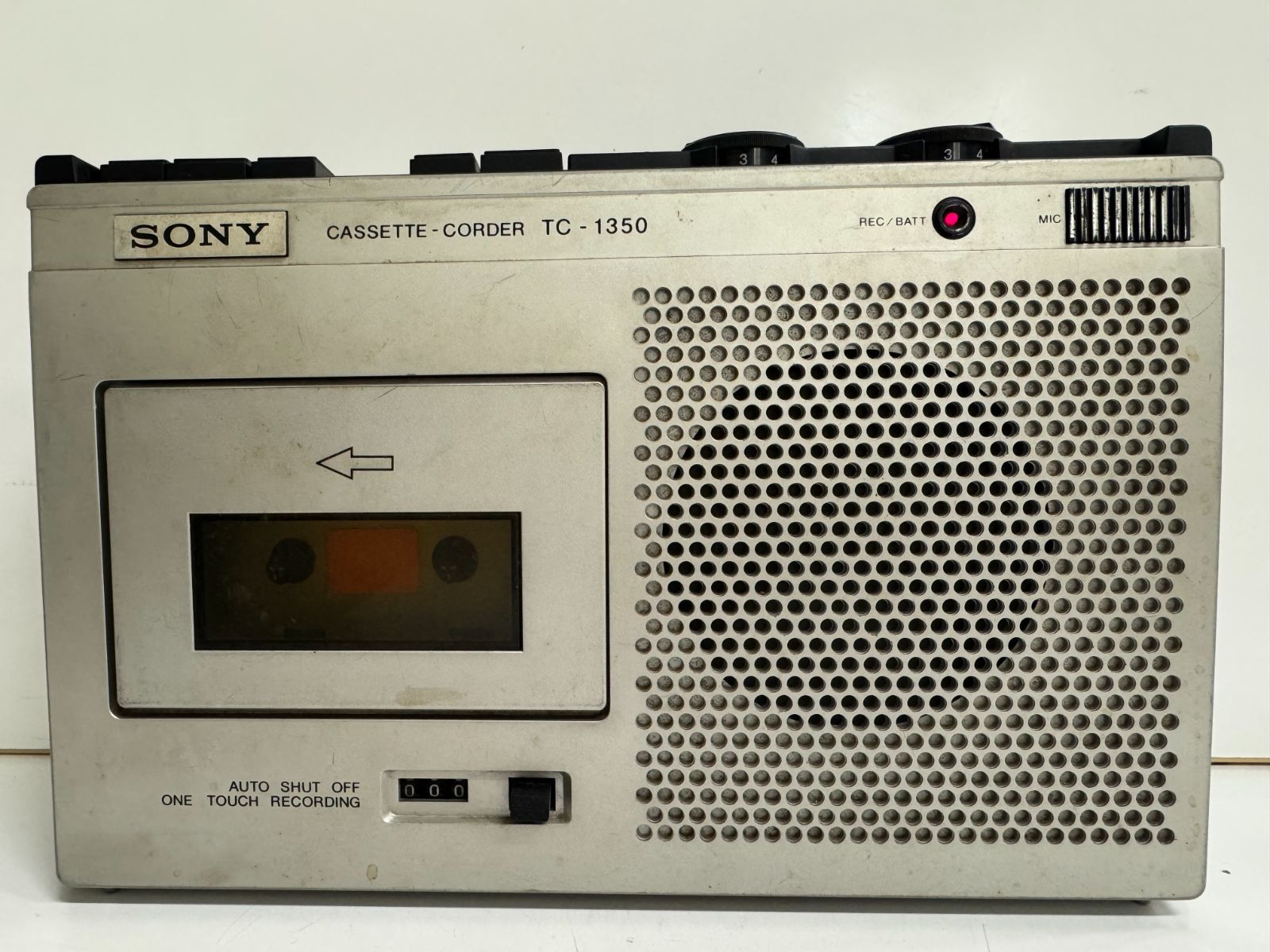 ジャンク品】レトロ カセットレコーダー SONY TC-1350 - メルカリ