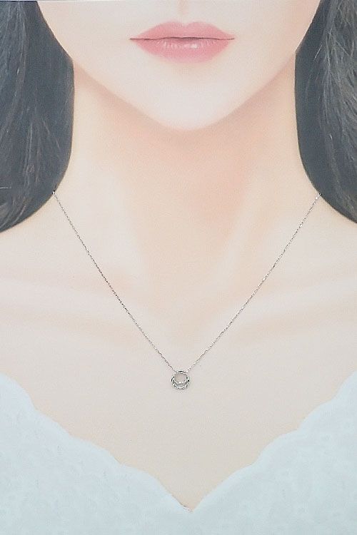 サマンサティアラ ダイヤモンド ネックレス K18ホワイトゴールド
