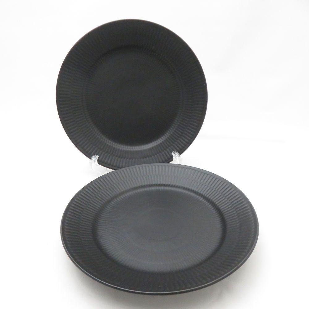 ROYAL COPENHAGEN ロイヤルコペンハーゲン ブラックフルーテッド 中皿