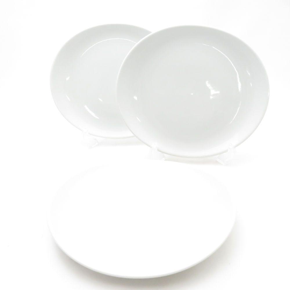 美品 PILLIVUYT ピリヴィッツ オーバルプレート 3枚 ポーセリン セット