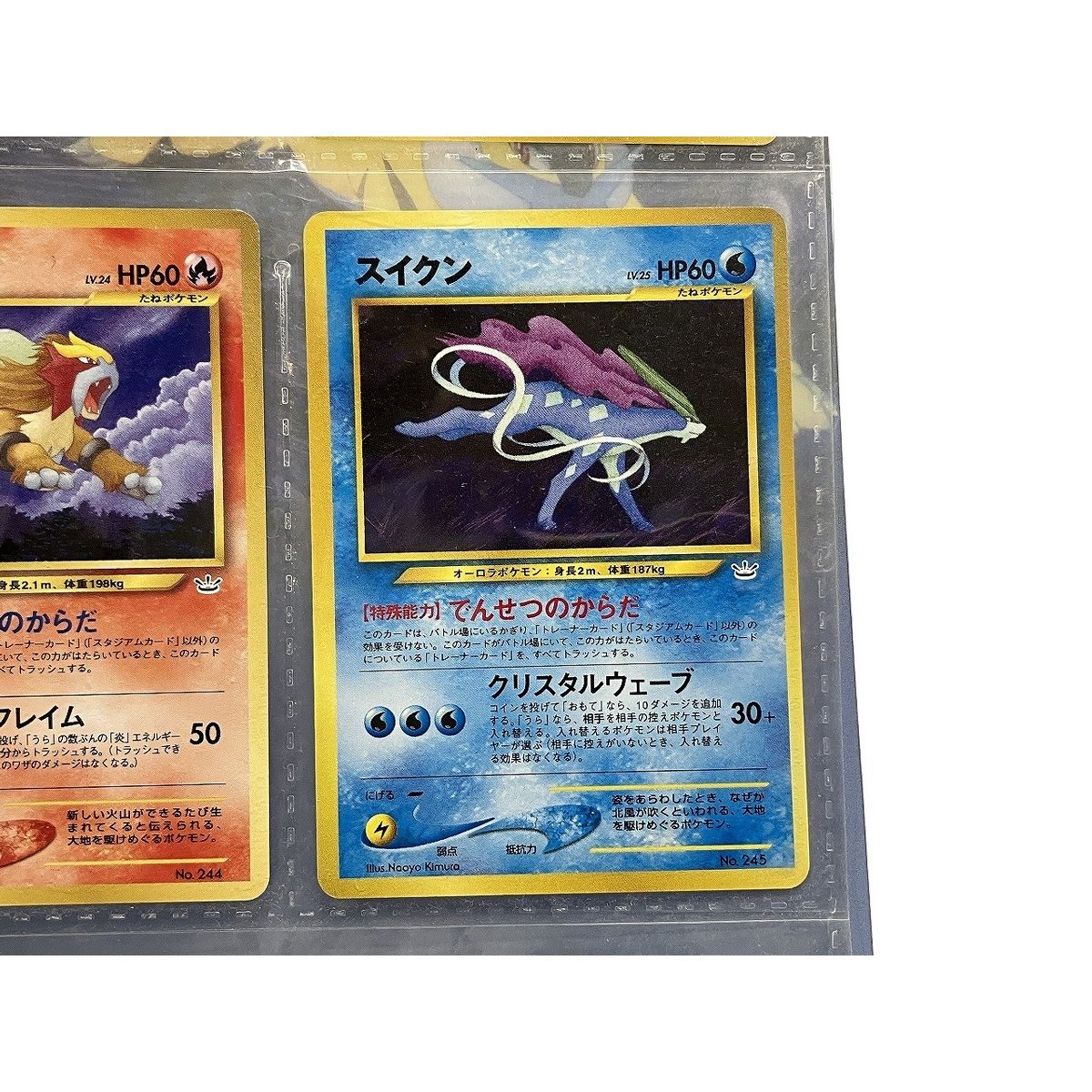 ポケモンカード ネオプレミアムファイル3 セレビィ ライコウ エンテイ