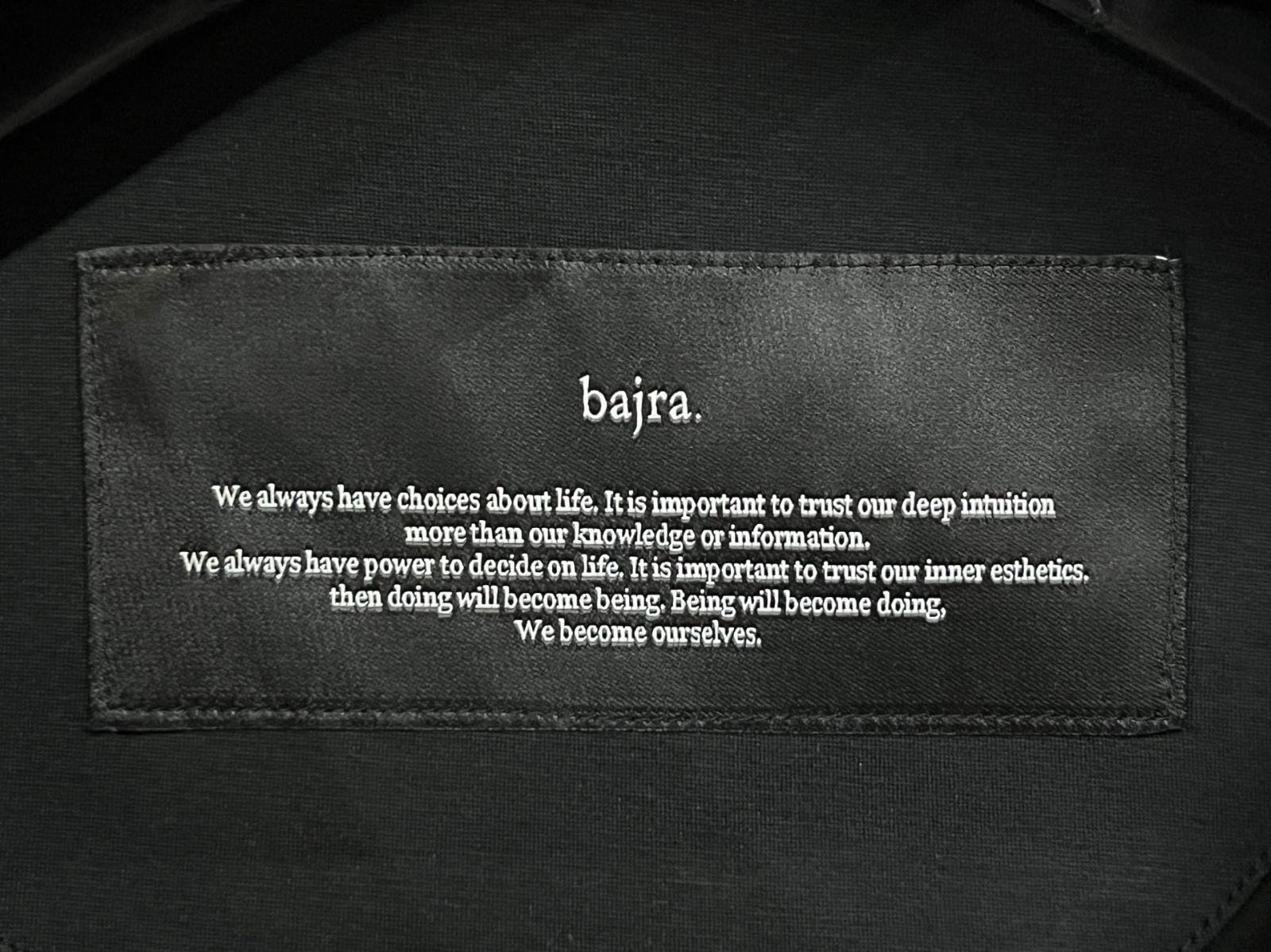 bajra｜バジュラ ノーカラー 切替 ライトオンス ライダースジャケット