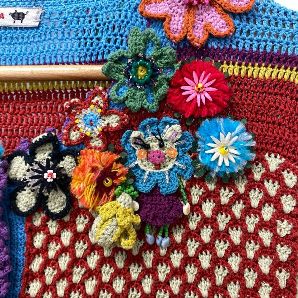 11a30 OLLEBOREBLA オレボレブラ アルベロベロ 透かし編みニット