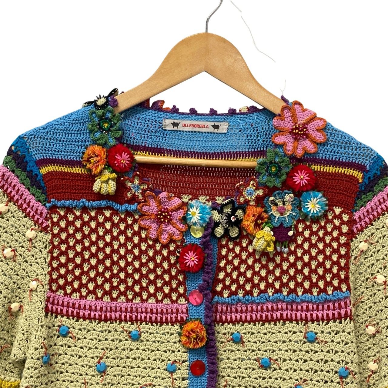 11a30 OLLEBOREBLA オレボレブラ アルベロベロ 透かし編みニット