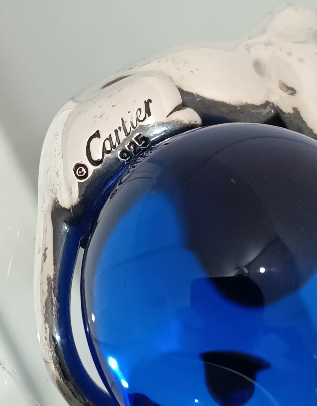 Cartier 】カルティエ パンテール ペーパーウェイト 925×クリスタル