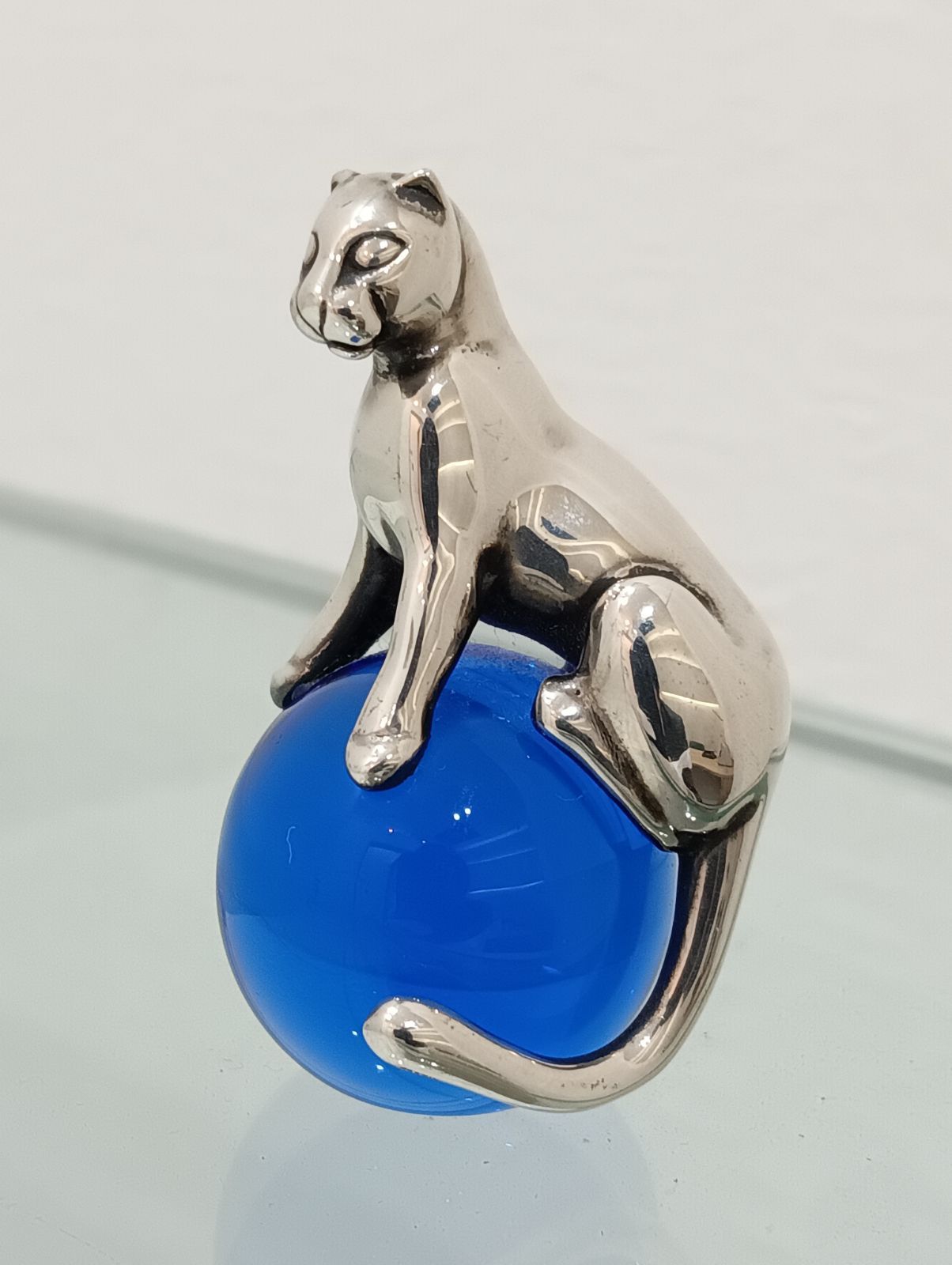 Cartier 】カルティエ パンテール ペーパーウェイト 925×クリスタル