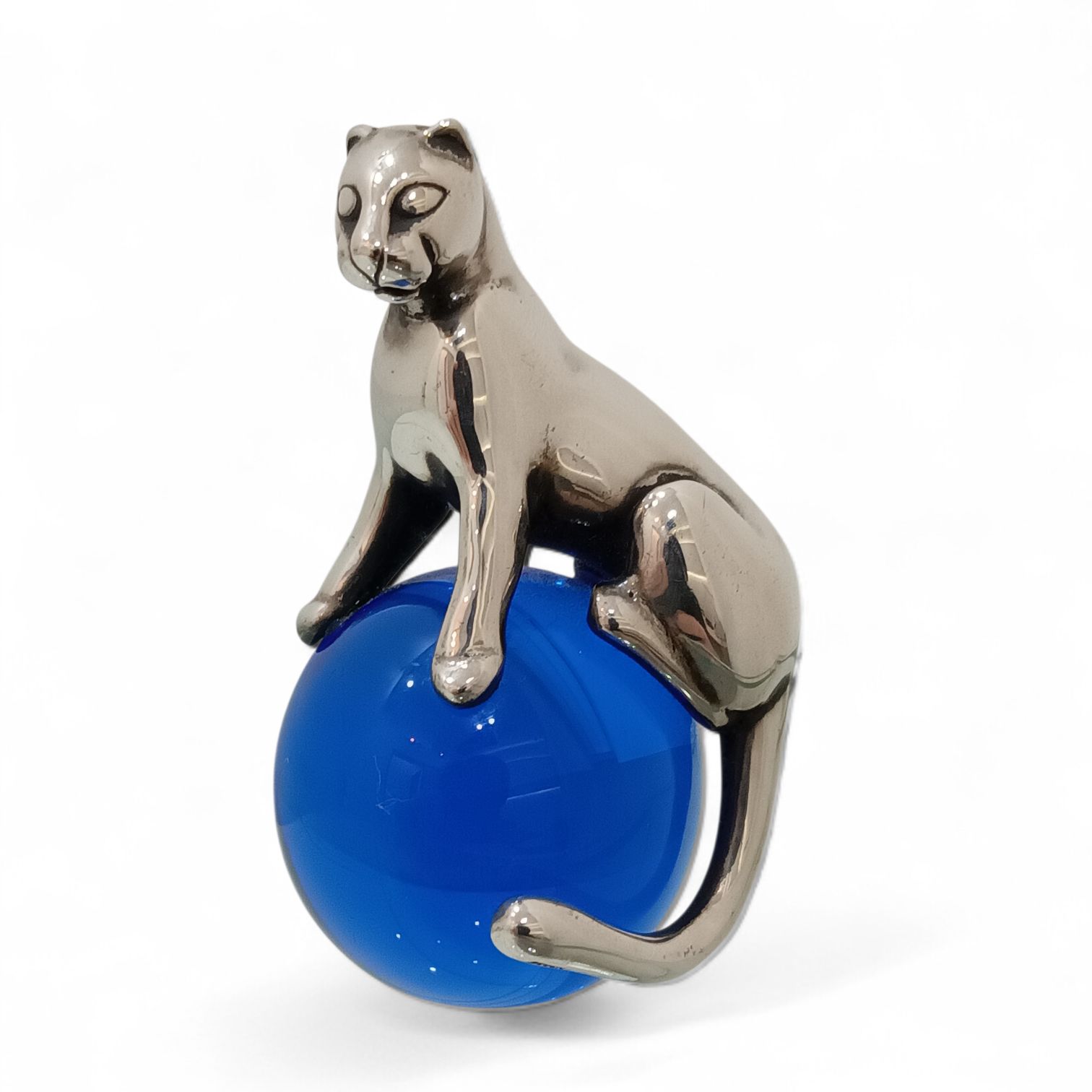 Cartier 】カルティエ パンテール ペーパーウェイト 925×クリスタル