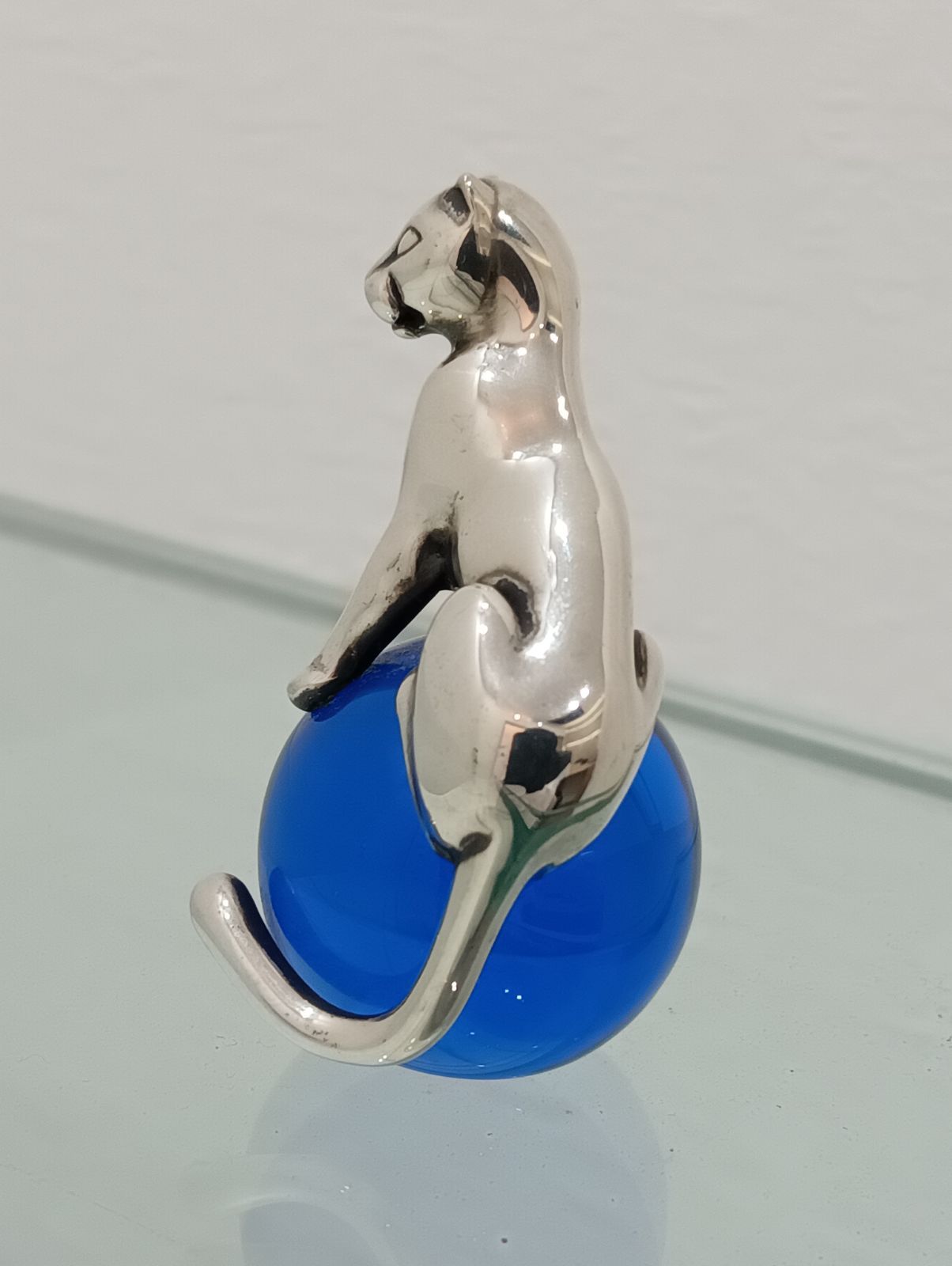 Cartier 】カルティエ パンテール ペーパーウェイト 925×クリスタル