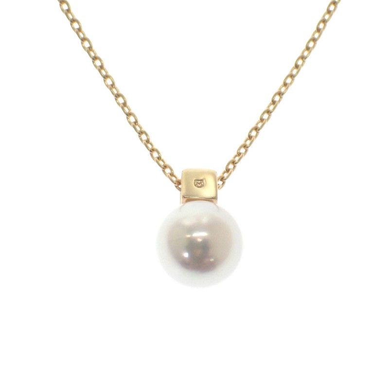 MIKIMOTO K18 パールネックレス アコヤ真珠 8mm 一粒 大粒 ミキモト MIKIMOTO パール ペンダント 美品 刻印 18金 PP-20567K