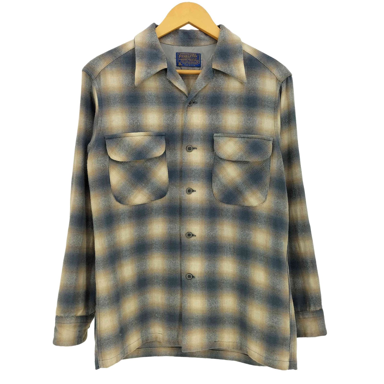 ペンドルトン PENDLETON 70s USA製 オンブレチェック ウール ボード