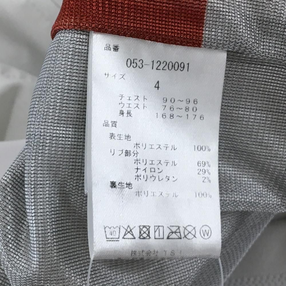 美品】パーリーゲイツ ジャケットブルゾン 白 地模様 蓄熱裏地 裏地