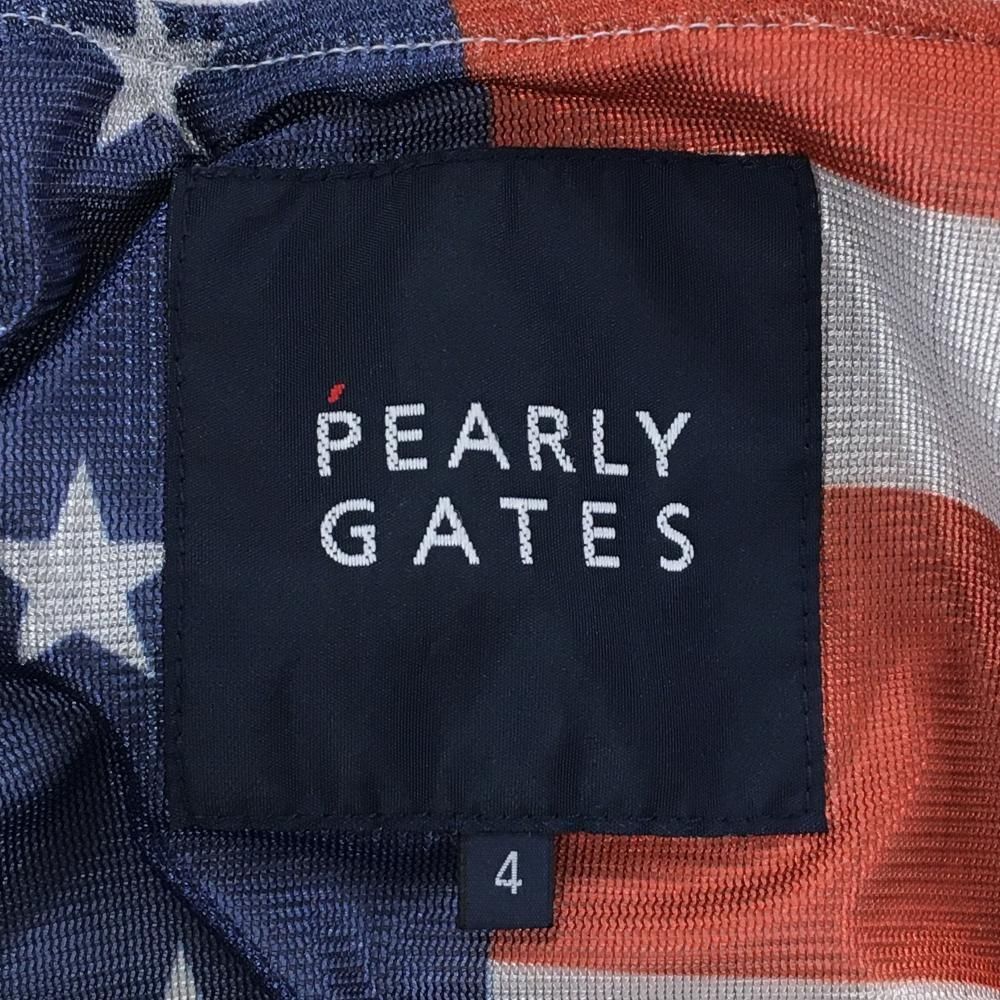 美品】パーリーゲイツ ジャケットブルゾン 白 地模様 蓄熱裏地 裏地