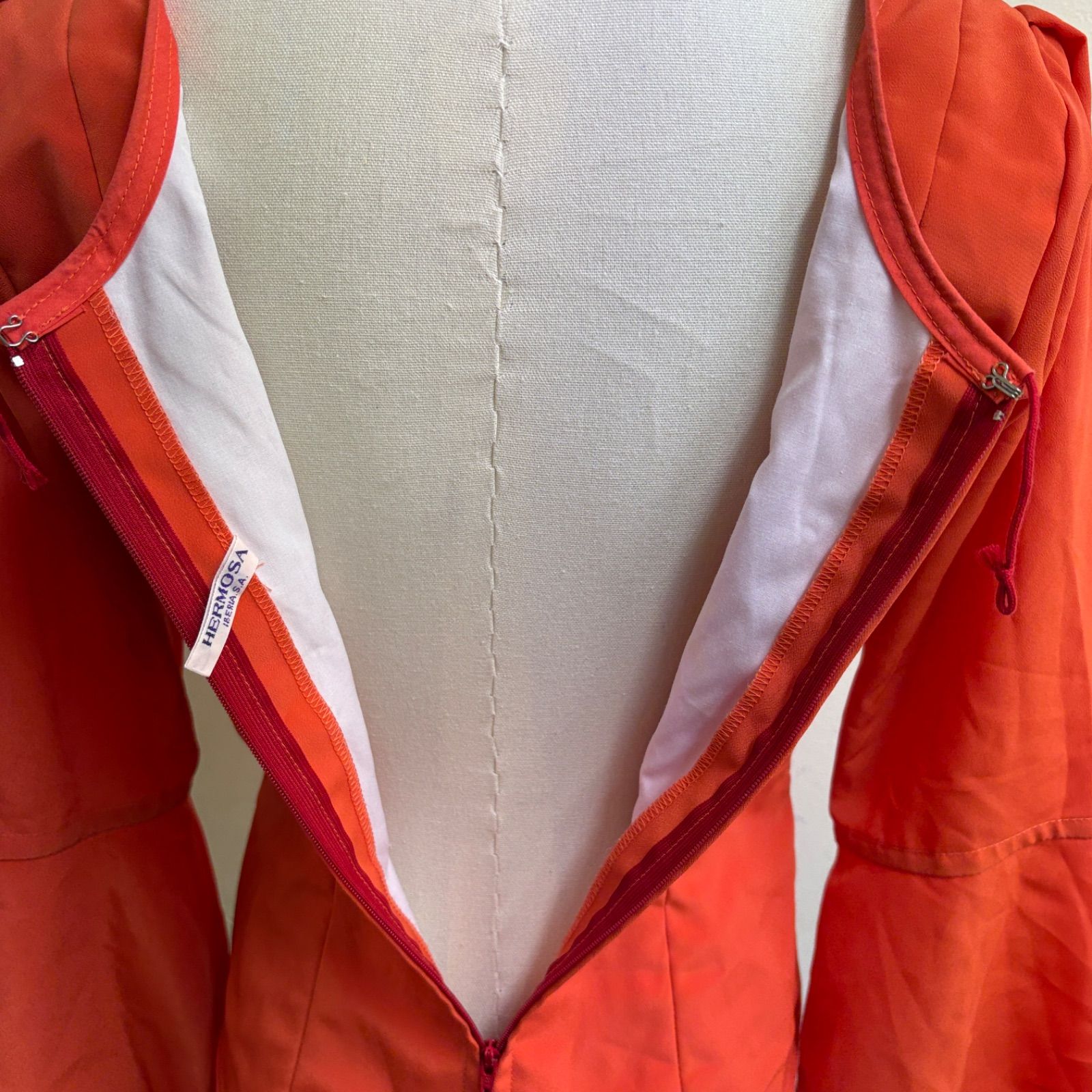 HERMOSA】フラメンコ衣装 トップス ブラウス オレンジ フレア袖 - メルカリ