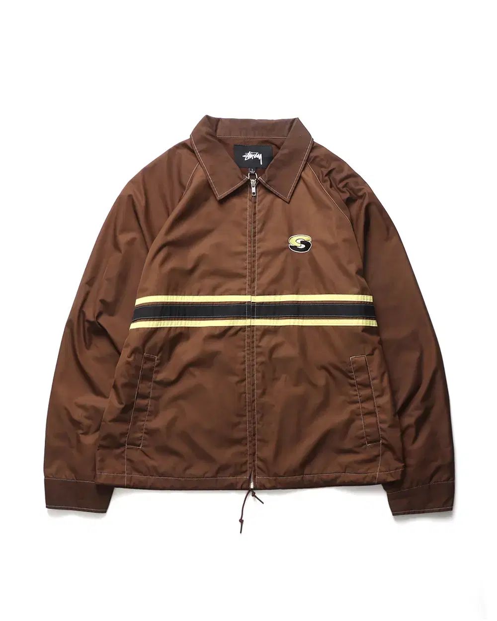 STUSSY ストライプ ジップ ジャケット - メルカリ