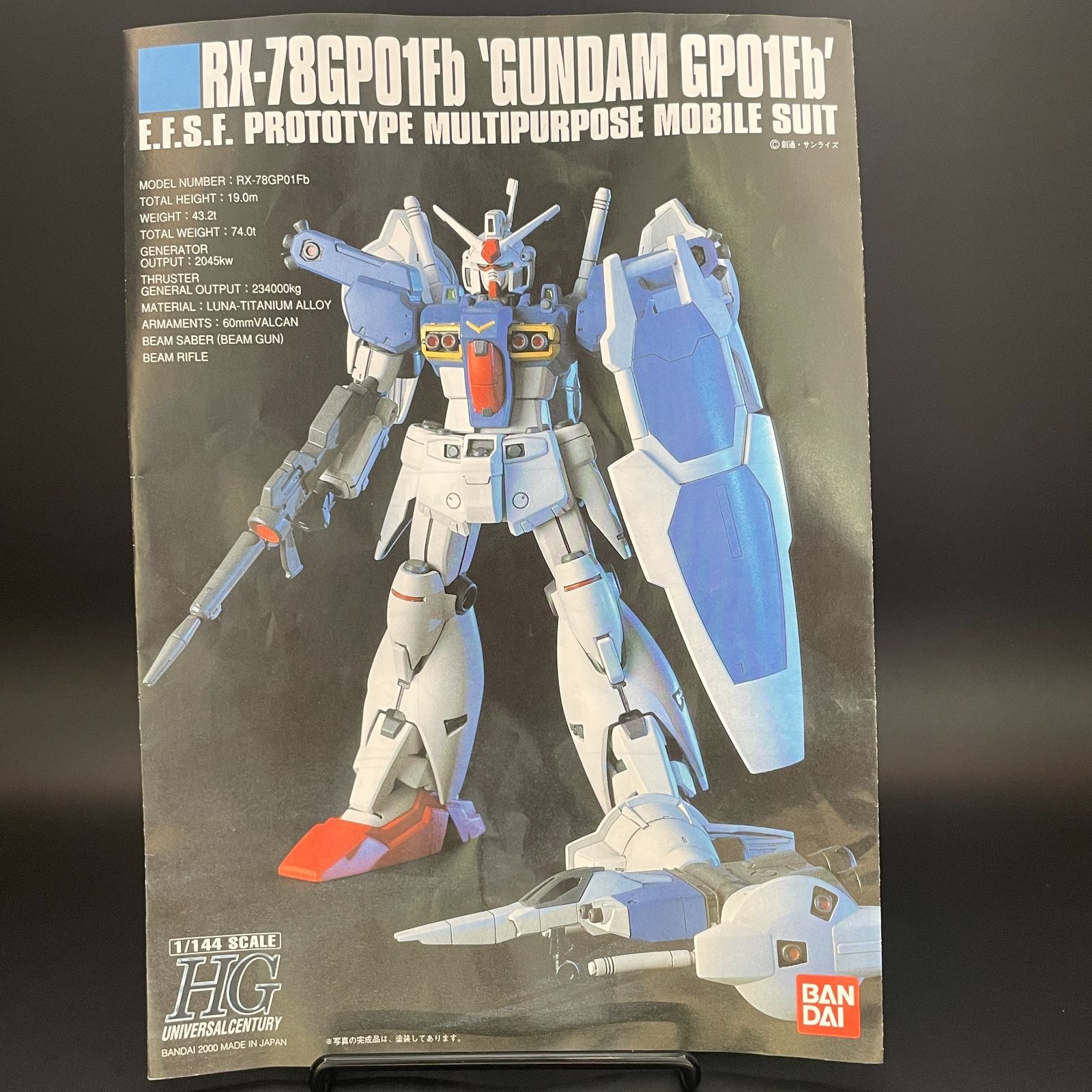 ガンプラ【ジャンク品/接着、汚れ】 HGUC 1/144 ガンダム GP-01Fb 