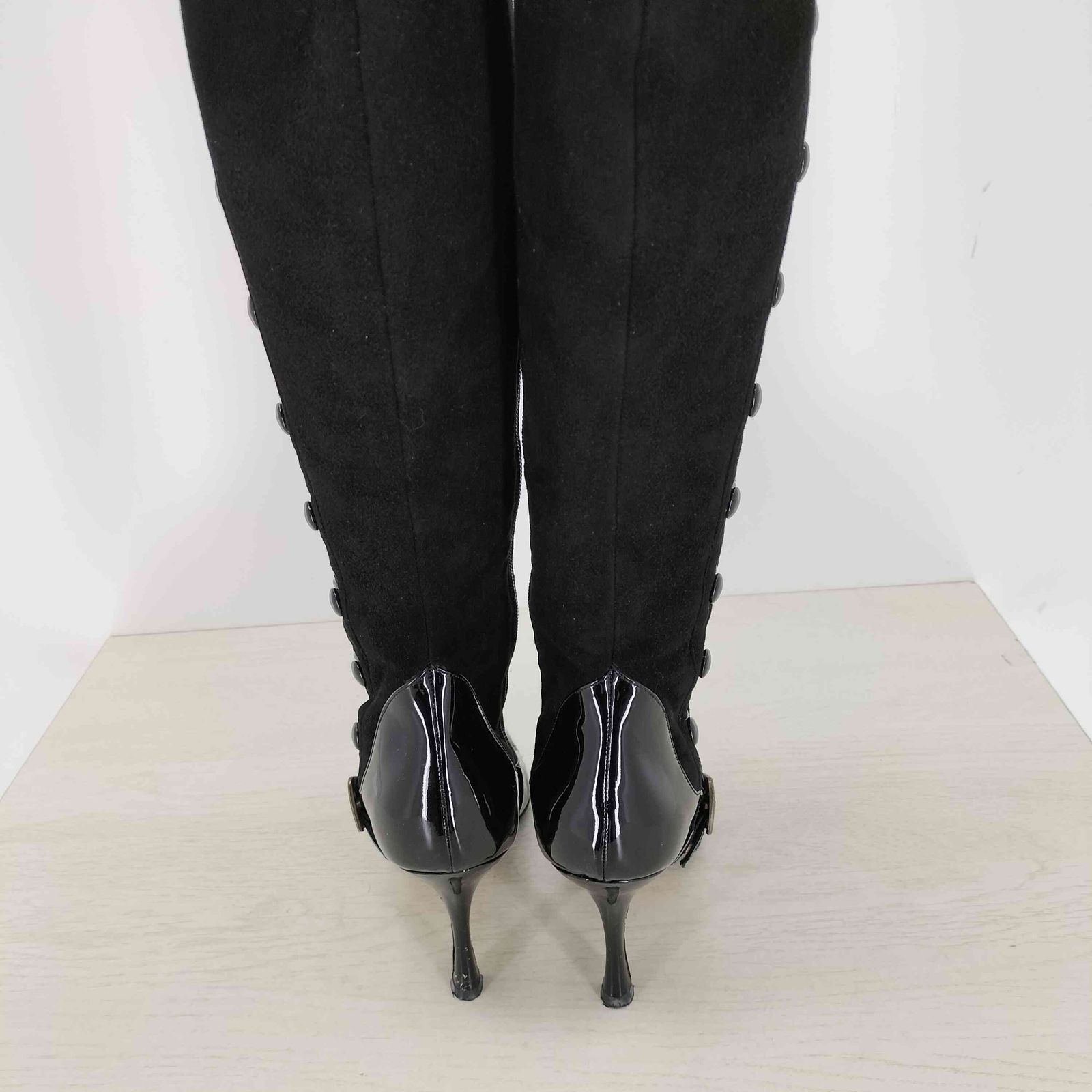 マノロブラニク MANOLO BLAHNIK スエードロングブーツ レディース JPN