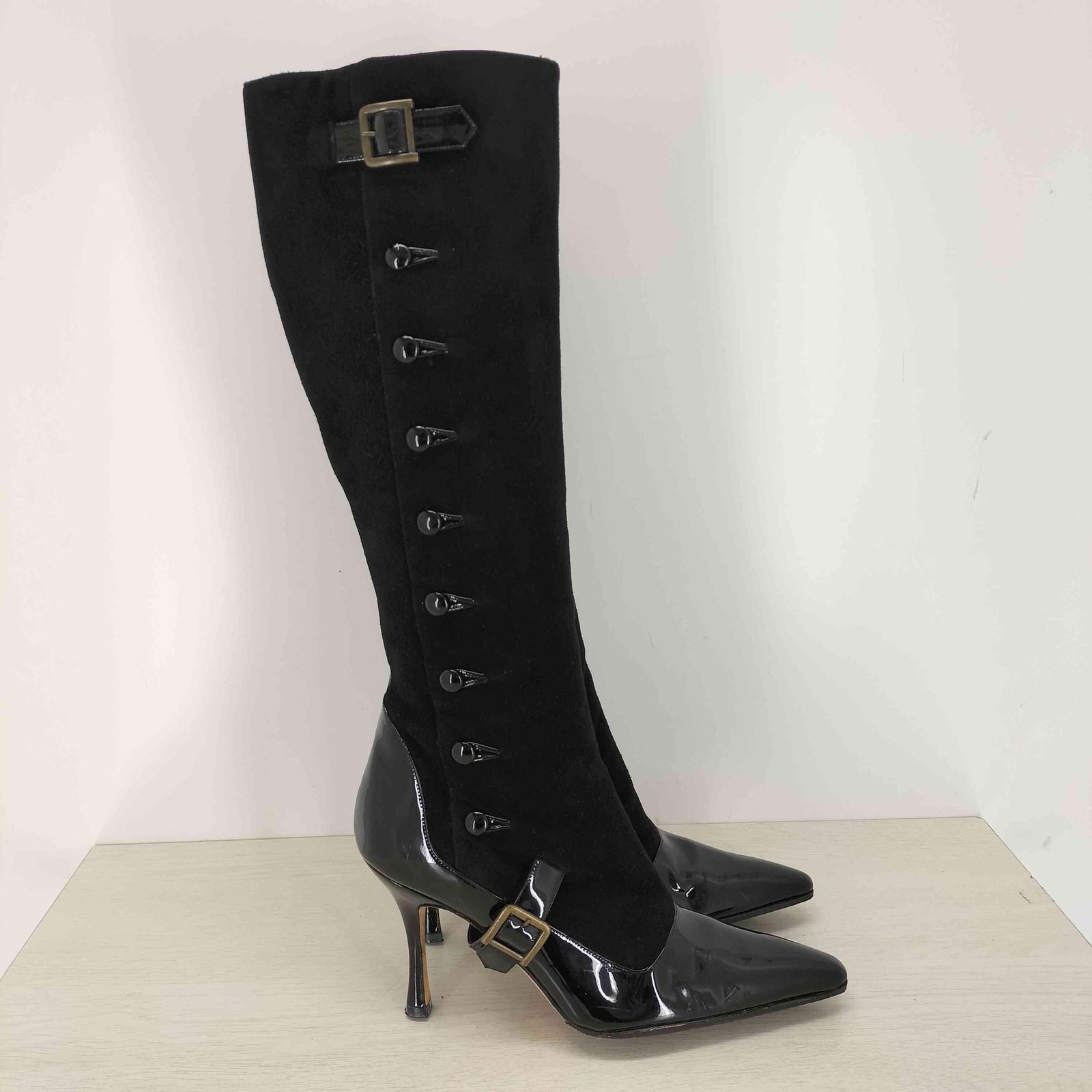 マノロブラニク MANOLO BLAHNIK スエードロングブーツ レディース JPN