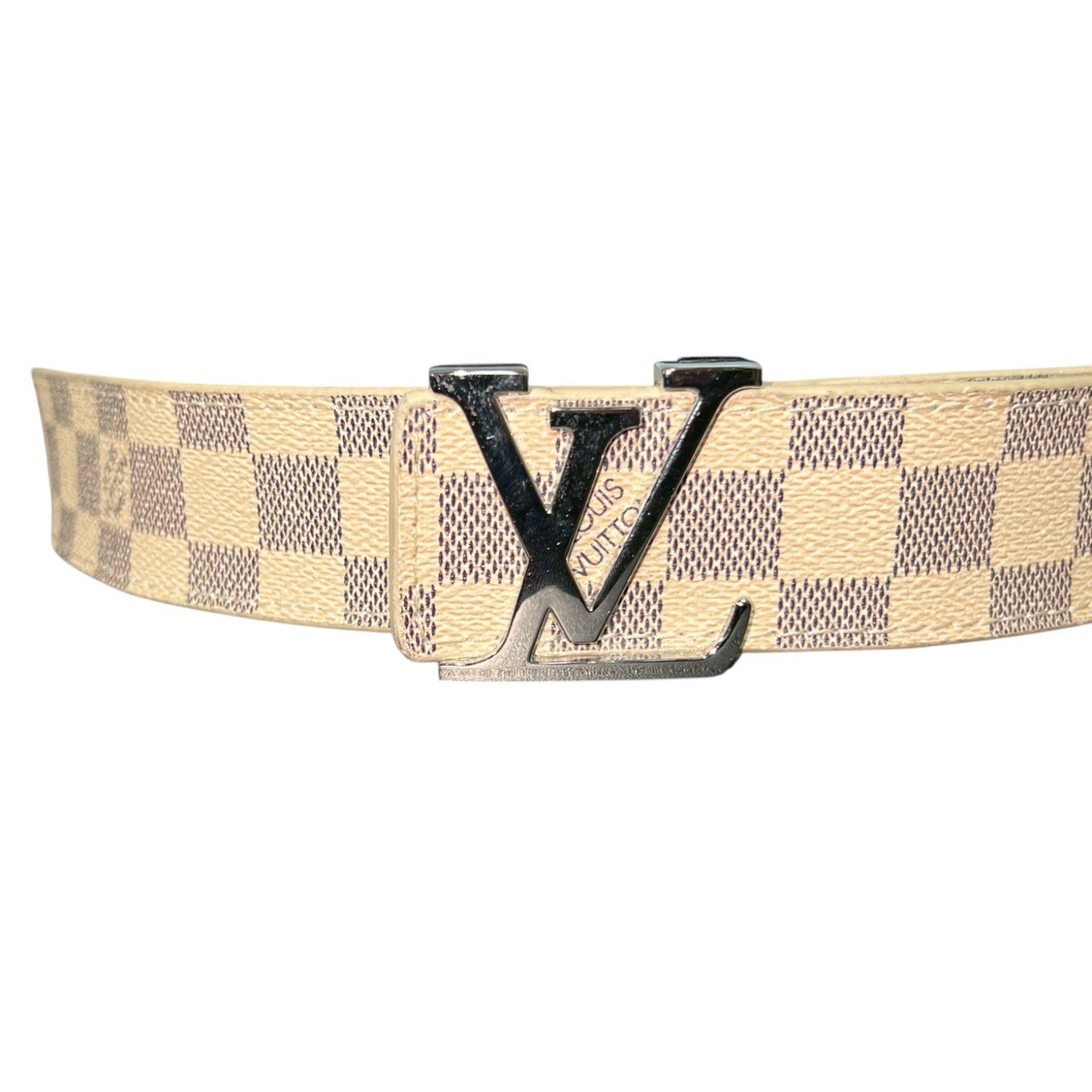 Louis Vuitton チェック柄 ベルト サンチュール ルイヴィトン - メルカリ