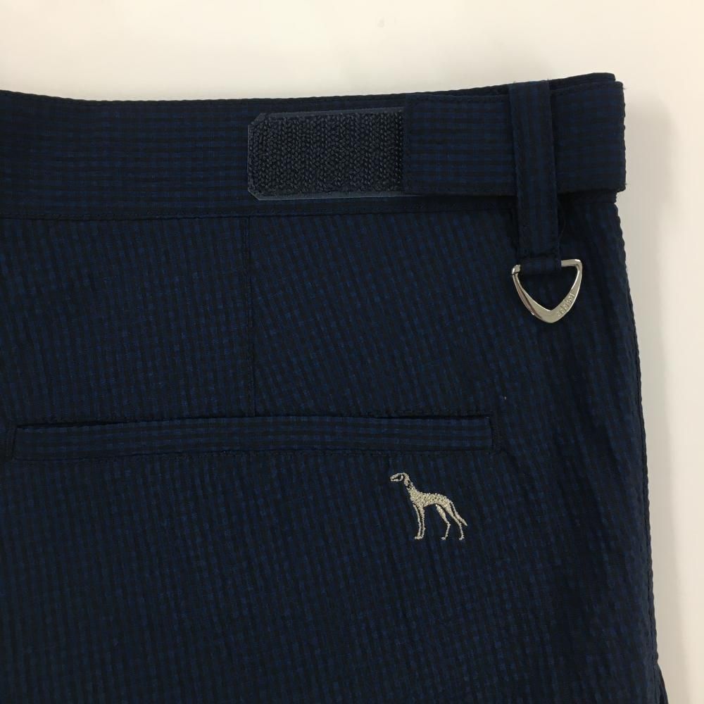 超美品】アダバット パンツ ネイビー×黒 ギンガムチェック サッカー