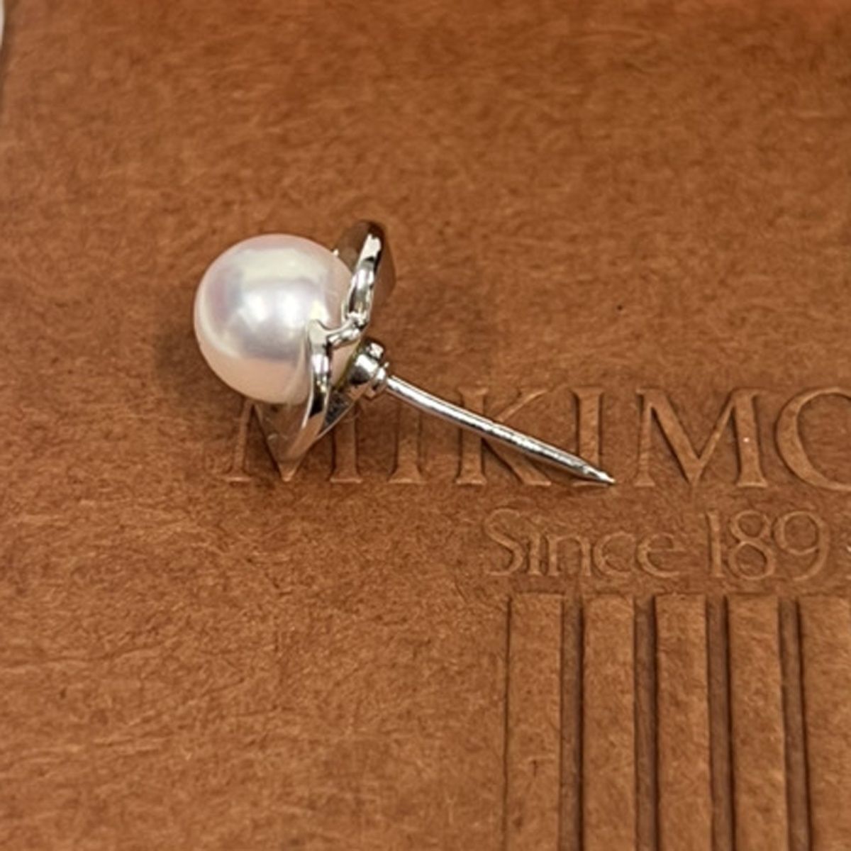 MIKIMOTO ミキモト パール タイピン タイタック ネクタイピン シルバー